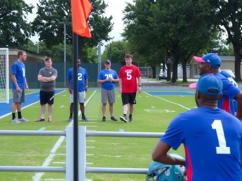 Youth football training session in Delhi